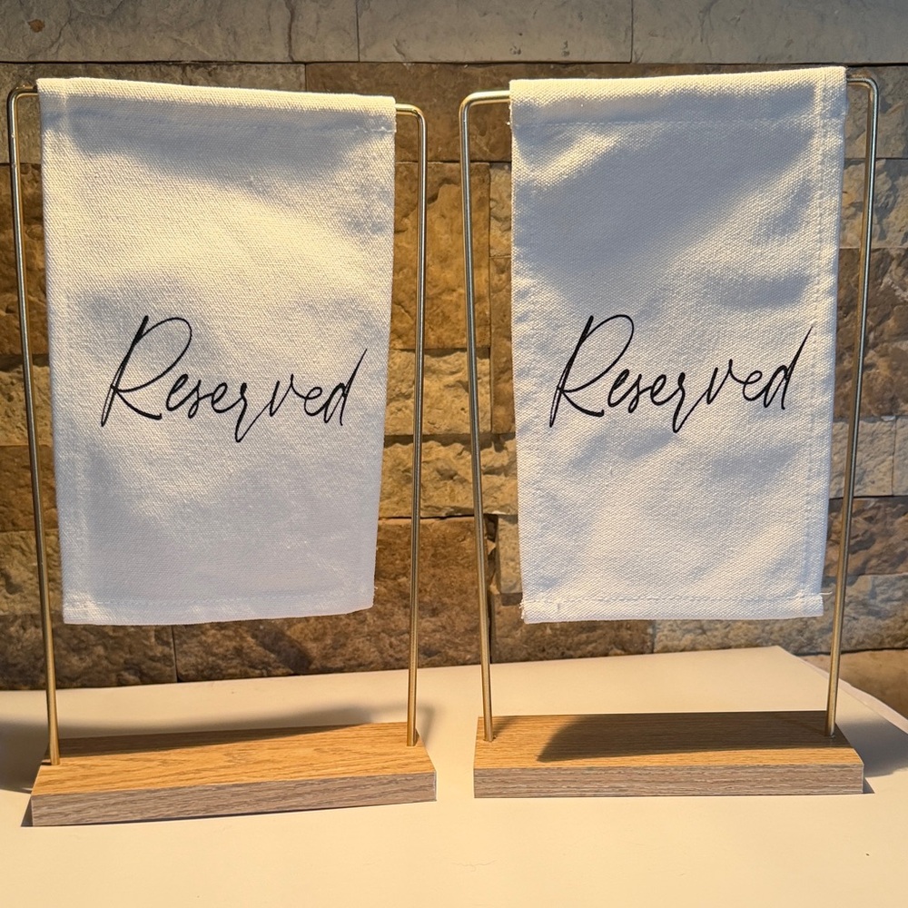 2 'Reserved' Signs from Hobby Lobby